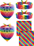 Mayam Rainbow Bandanas Headband Gay Pride LGBTQ Bandana Headband Hippie Bandana by llxieym