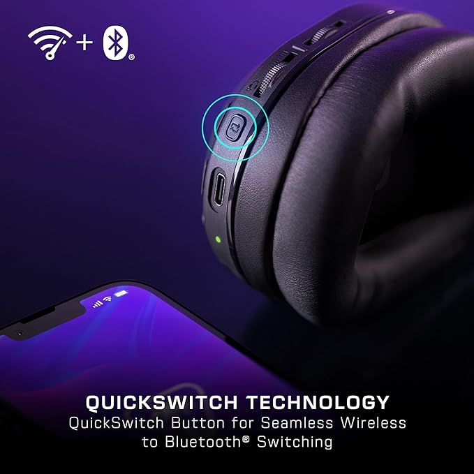 Turtle Beach Stealth 500 Wireless Multiplatform Gaming Headset for Xbox, PC | Xbox Series X|S, Xbox One, Bluetooth, 40mm Drivers, Rechargeable 40-Hr Battery, Flip-to-Mute Mic, Memory Foam Cushions, Black - Image 5