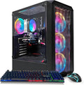 STGAubron Gaming PC Desktop,R3 3200G,RX 590 8G,16G DDR4,512G SSD | Gaming Computer Tower for Streaming,Video Editing,Home,School,R3 up to 3.6GHz,ARGB Fan,WiFi,BT 5.0,4K DP,HDMI,Win11 Home by STGAubron
