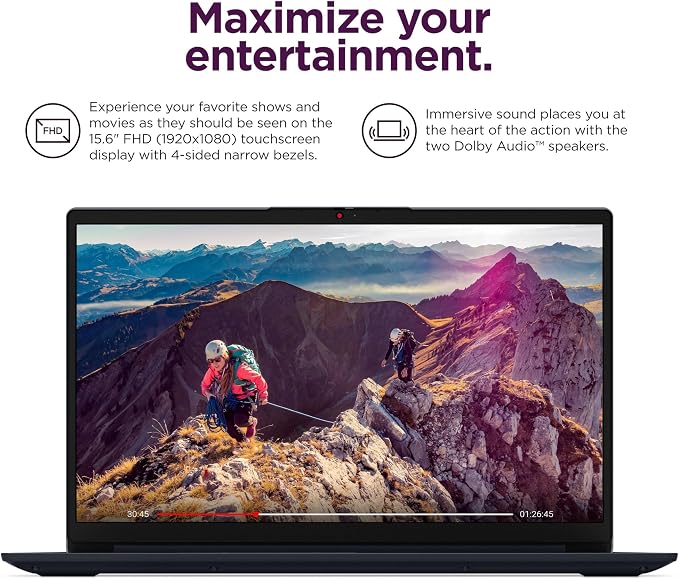 Lenovo Laptop, 15.6" FHD Touchscreen, Intel i5-1335U, 16GB RAM, 512GB SSD | up to 4.60 GHz, WiFi 6, HUB Docking Station, Long Battery Life, Windows 11 Home, 2026 Edition for Home Business - Image 4