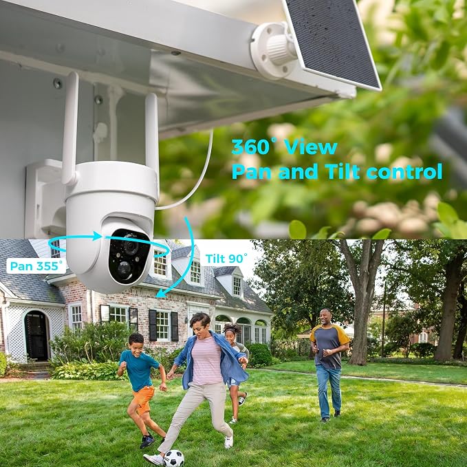Vicohome CQ4 2K AI Solar Security Camera Wireless Outdoor, Battery Powered Cam - Image 12