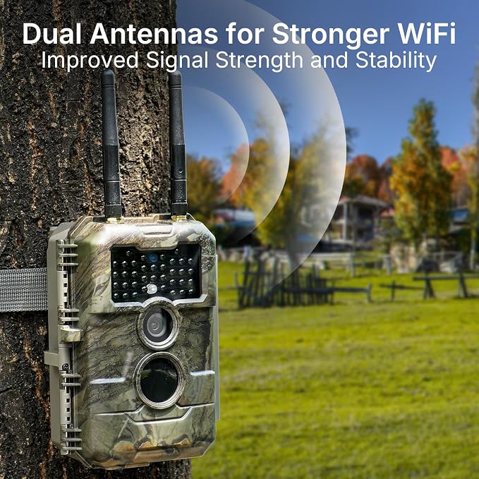 GardePro E6 2.0 Pro WiFi Trail Camera, Dual Antennas, Stable Connection - Image 2