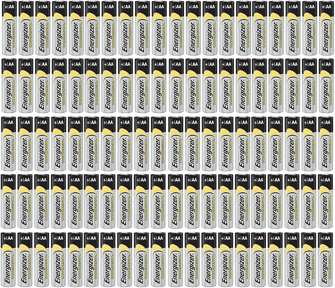 100 count Energizer Industrial AA EN91 Alkaline 1.5v Batteries LR06 by Energizer