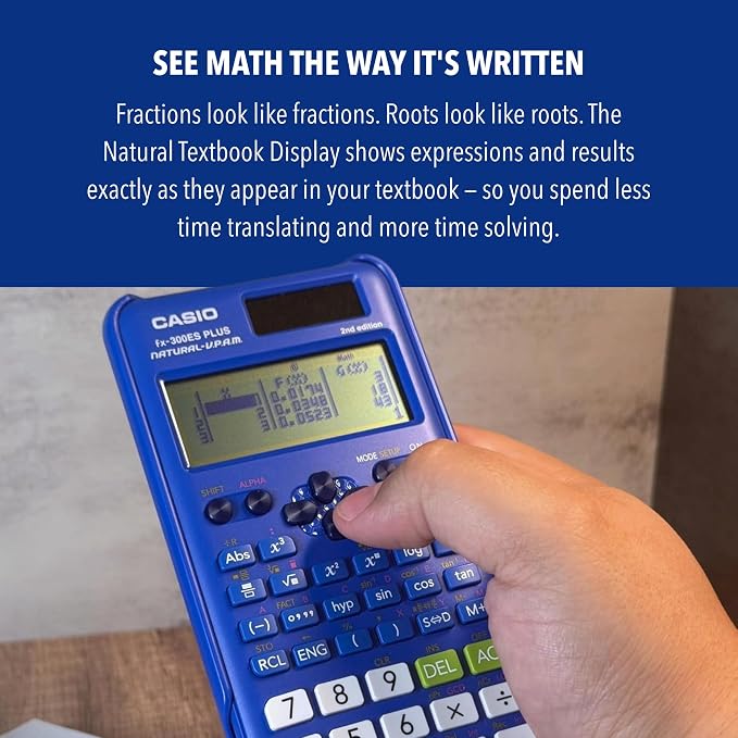 Casio fx-300ES Plus 2nd Edition – Standard Scientific Calculator | 262 Functions - Image 14