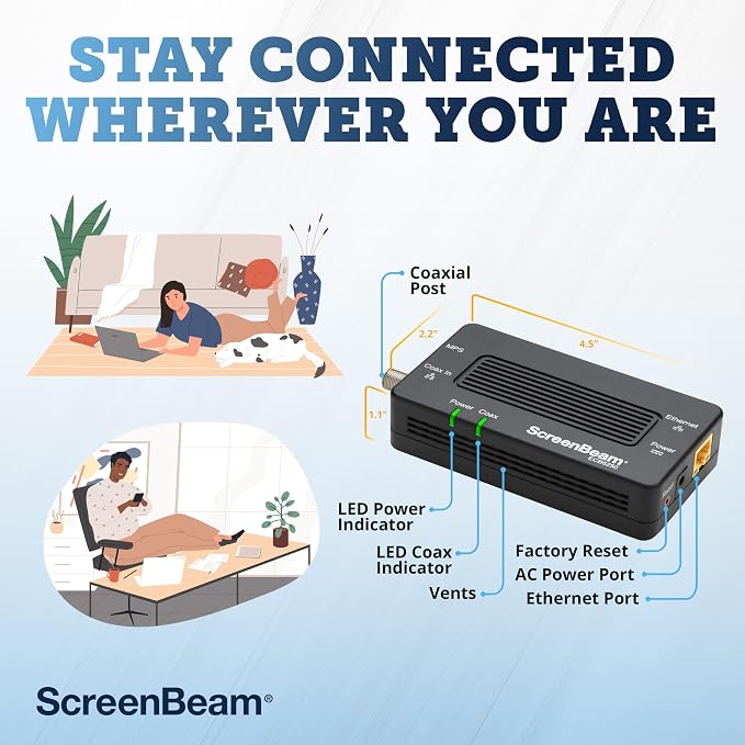 ScreenBeam MoCA 2.5 Network Adapter - Image 8