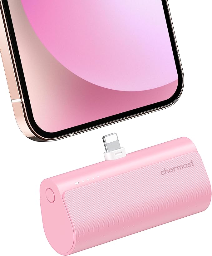 charmast Small Portable Charger for iPhone, Ultra-Compact 20W PD Fast Charging Power Bank 5000mAh, Mini Battery Pack for iPhone 14/14 Pro Max/13/13 Pro Max/12/12 Pro Max/11/XR/X/8/7/6 etc by Charmast