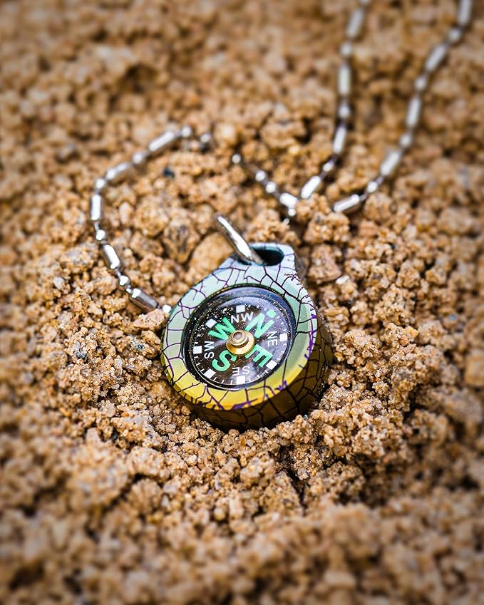 MecArmy Mini Titanium/Brass Compass, Waterproof IPX5 Pocket Compass - Image 5
