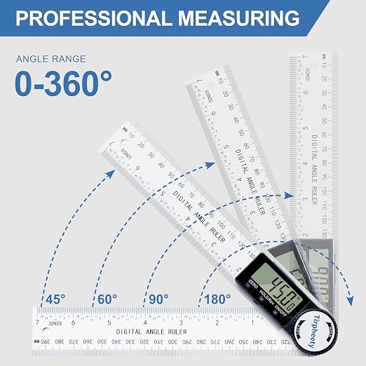 Digital Angle Finder Protractor, 3rd Generation Quick Display Angle Gauge Ruler - Image 3