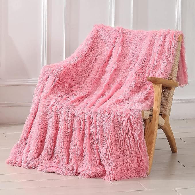 Tuddrom Decorative Extra Soft Faux Fur Blanket Twin Size 70" x 78", Solid by Tuddrom