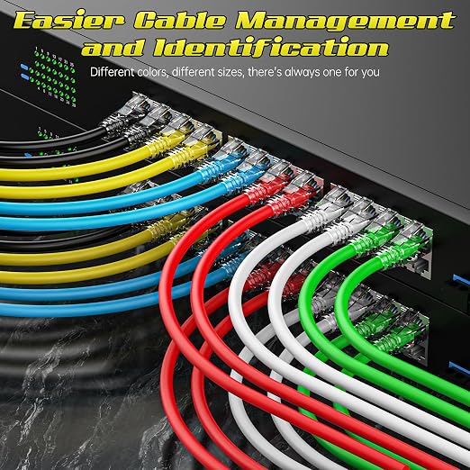 3 Feet Cat6 Patch Cables, Solid Pure Copper Patch Cord, Cat 6 Ethernet Cable - Image 3
