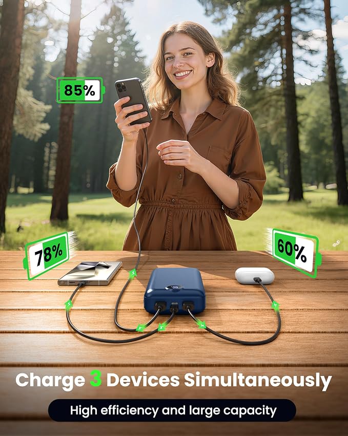Portable Charger Power Bank 50000mAh 22.5W Fast Charging Battery Bank USB C External Battery Pack with 3 Output & 2 Input Digital Display Travel Essential for iPhone 16/15/14/13/12, Samsung, iPad etc - Image 2
