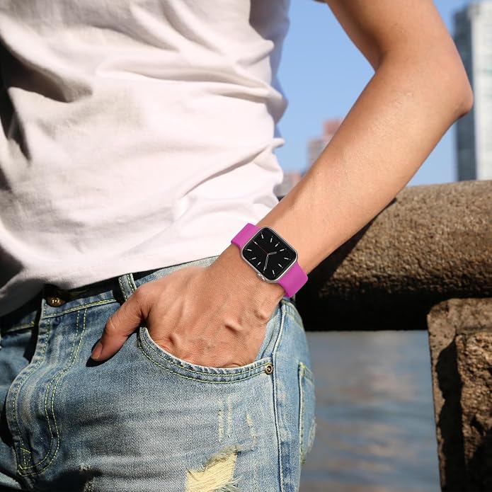 Sport Band Compatible with Apple Watch Bands 49mm 46mm 45mm 44mm 42mm 41mm 40mm - Image 6