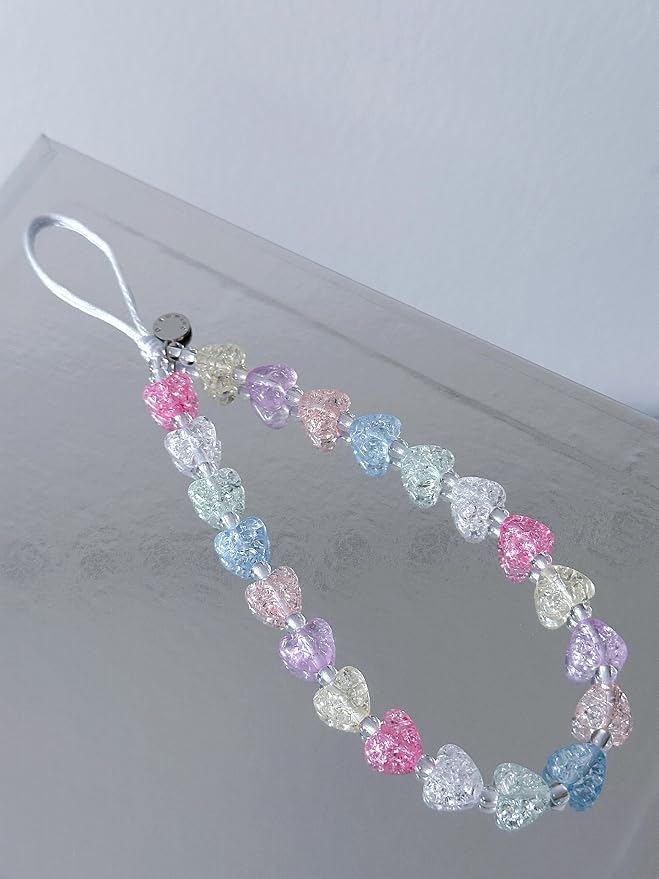 Drawwind Phone Charm Beaded Wristlet Strap Universal Cell Phone Lanyard Cute - Image 5