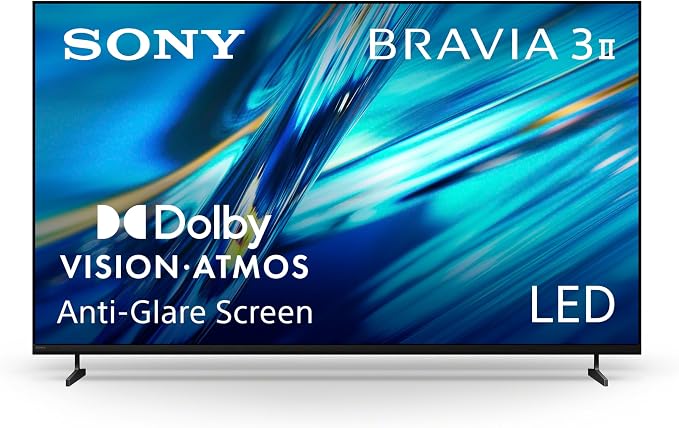 Sony 65 Inch BRAVIA 3 II LED 4K HDR Smart Google TV with Gemini K-65XR30M2 | Anti-Glare, XR Processor with AI Technology, Dolby Vision/Atmos, 120Hz Refresh Rate, 4K movie credits included, 4xHDMI 2.1 by Unknown
