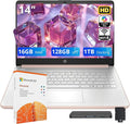 HP Stream 14" HD Student & Business Laptop, Intel Processor N150, 16GB RAM, 1.12TB Storage (128GB UFS + 1TB Docking Station), Intel Graphics, 1 Year Office 365, Wi-Fi 6, Win 11, Pale Rose Gold by Unknown
