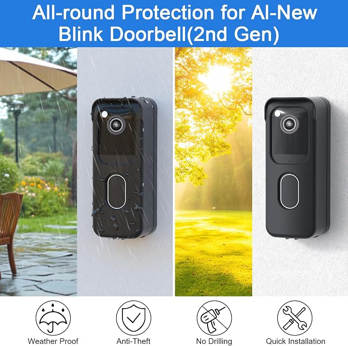 Adhesive Door Mount for All-new Blink Video Doorbell Camera Only, Not Block - Image 4