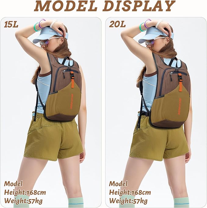 BECOJADDE 15L Small Hiking Backpack - Image 5