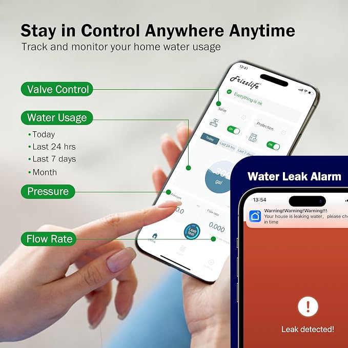 Frizzlife LP365-P Smart Water Monitor and Automatic Shutoff - Image 3