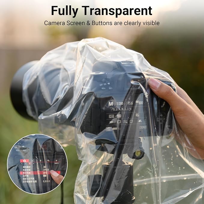 1+1 Camera Rain Cover Without/with Flash - Image 4