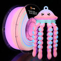 LOVOON 3D Printer Filament Luminous Glow Rainbow PLA, Magic irradiative 3D PLA by LOVOON