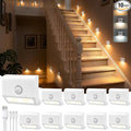 VOLISUN Rechargeable Motion Sensor Night Light, 3 Colors Temperature Stair by VOLISUN