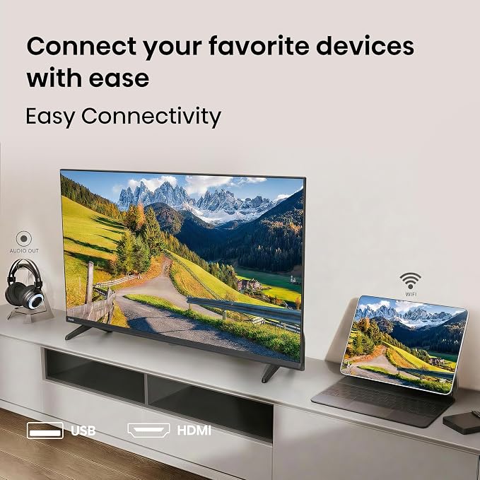 Hisense 32-Inch Class A4 Series HD 1080p Smart VIDAA TV (32A4NV, 2026 Model) - DTS Virtual: X, Noise Reduction, AI Sports Mode, Apple Airplay & Apple Home, Alexa Built in - Image 9
