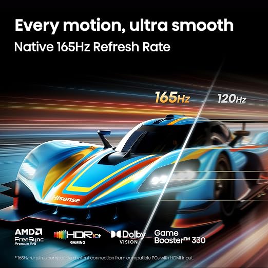 Hisense 55" U7 Mini-LED ULED 4K UHD Best Premium Gaming HDR Smart Fire TV (55U7SF, 2026 New) - Hi-QLED, Native 165Hz, VRR 330, Dolby Vision IQ · Atmos, IMAX Enhanced, Anti-Reflection, 2.1.2 Ch, Alexa+ - Image 7