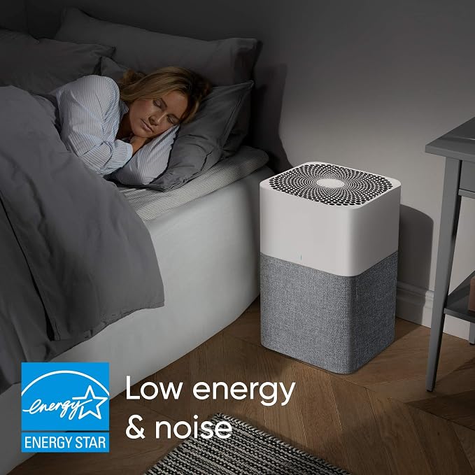 BLUEAIR Air Purifier Large Room, Air Cleaner for Dust Pet Dander Smoke Mold Pollen Bacteria Virus Allergen, Odor Removal, for Home Bedroom Living Room, Washable Pre Filter, HEPASilent, Blue 211+ Auto - Image 6