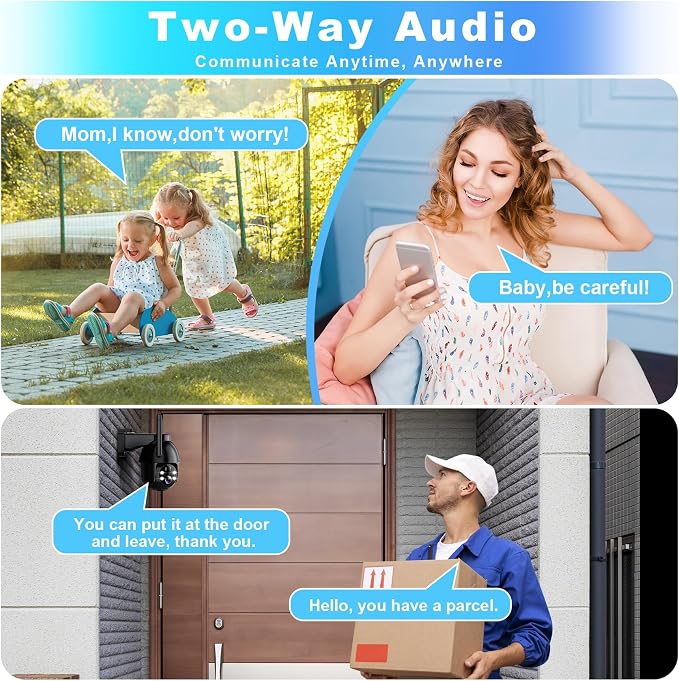 SeeVision Solar Security Cameras Wireless Outdoor, 2K PTZ WiFi 3MP Indoor - Image 6
