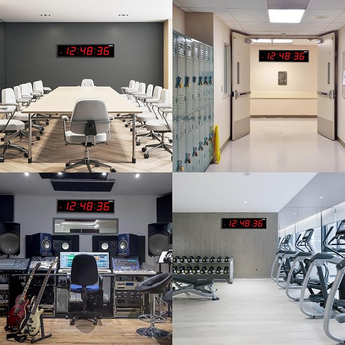 Ivation Huge Oversized 48" Large Digital LED Clock | Big Digital Clock - Image 8