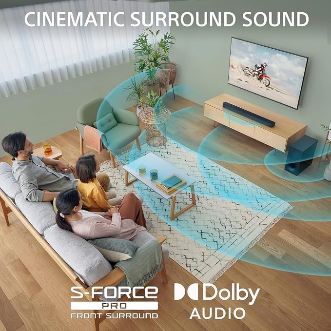 Sony BRAVIA 2 II 50 Inch 4K Ultra HD LED Smart TV (K-50S20M2, 2025 Model) with HT-S400 2.1ch Soundbar and Wireless Subwoofer Bundle - Image 3