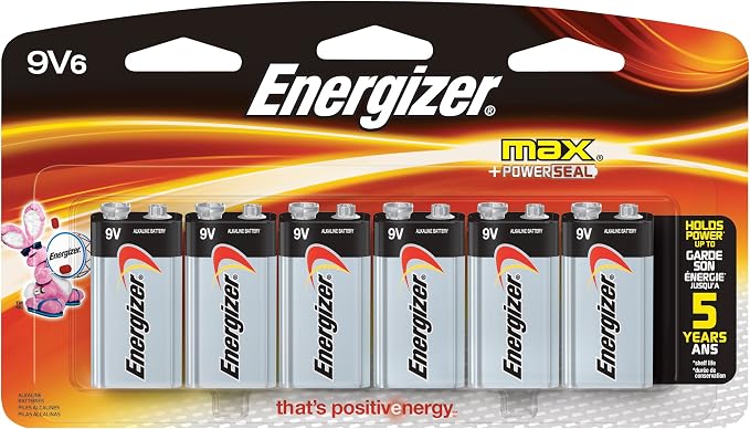 Energizer 9V Alkaline Batteries by Energizer