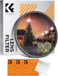 K&F CONCEPT 77mm Variable Star Filter Cross Screen Starburst Filter 4, 8 Points by KFCONCEPT