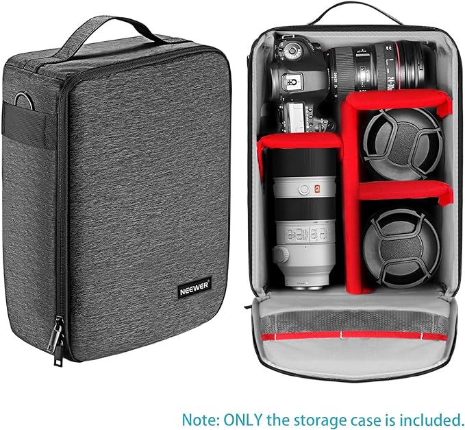 Neewer NW140S Waterproof Camera and Lens Storage Carrying Case 8.7x5.9x12.6 - Image 4
