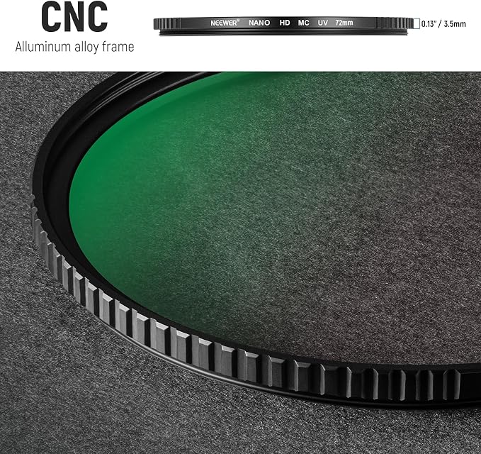 NEEWER 72mm MC UV Protection Filter 24 Layer Multi Resistant Nano Coatings/HD - Image 7