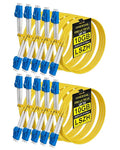 0.5M LC to LC Single Mode Fiber Patch Cable, 10 Pack OS2 LC to LC Fiber Patch by VANDESAIL