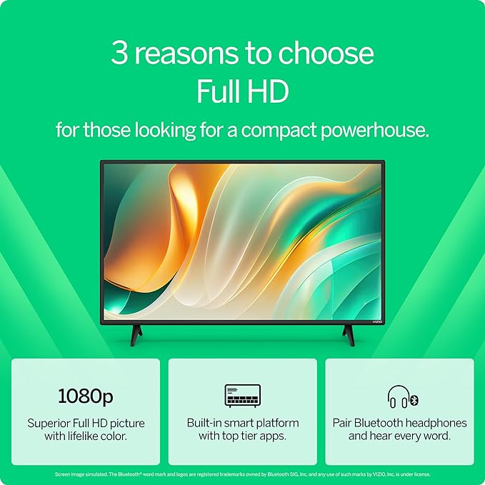 VIZIO VFD32M 32 inch Class 1080p HDR Smart TV (Renewed) - Image 2