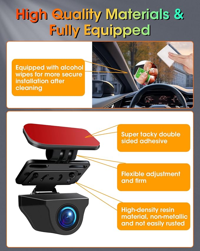 Rear Camera Holder Dash Cam Car Rear Camera Rear Window Bracket Backup Camera - Image 4