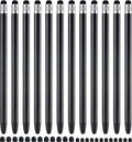 LINFANC 12Pcs Black Stylus Pen for Touchscreen, 2-in-1 High Precision & by LINFANC