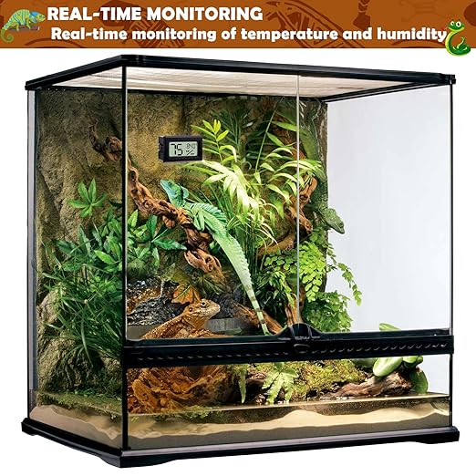 Reptile Thermometer and Humidity Gauge, Bearded Dragon Tank Accessories - Image 4