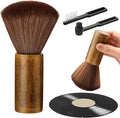 Ziliny 3 Pcs Vinyl Record Cleaning Brush Wooden Anti Static Dust Record Vinyl by Ziliny