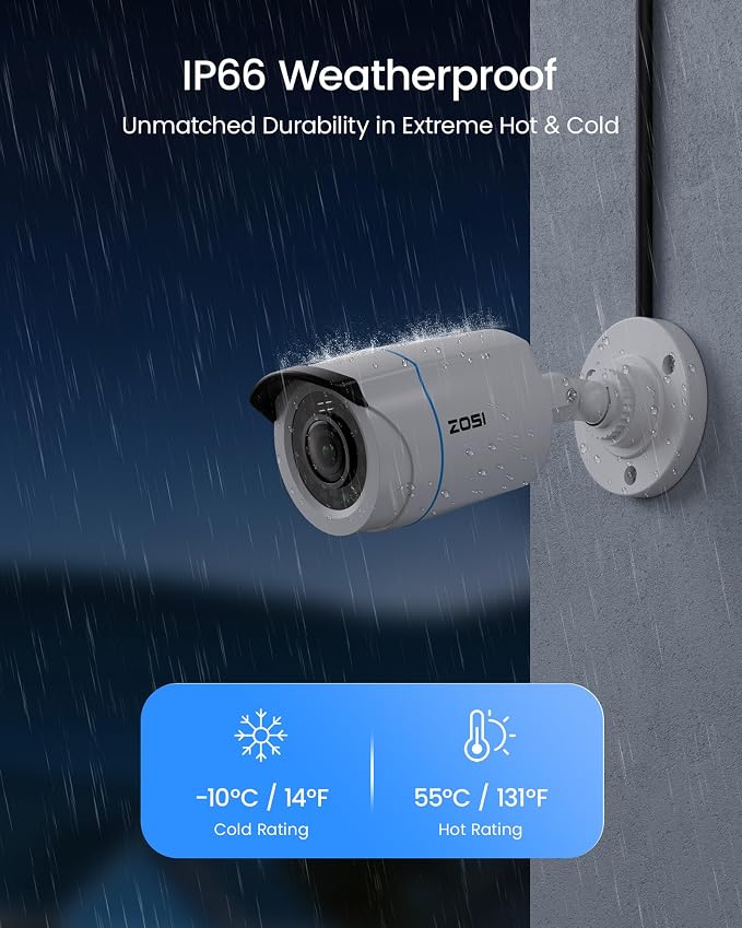 ZOSI H.265+ Full 1080p Home Security Camera System - Image 4