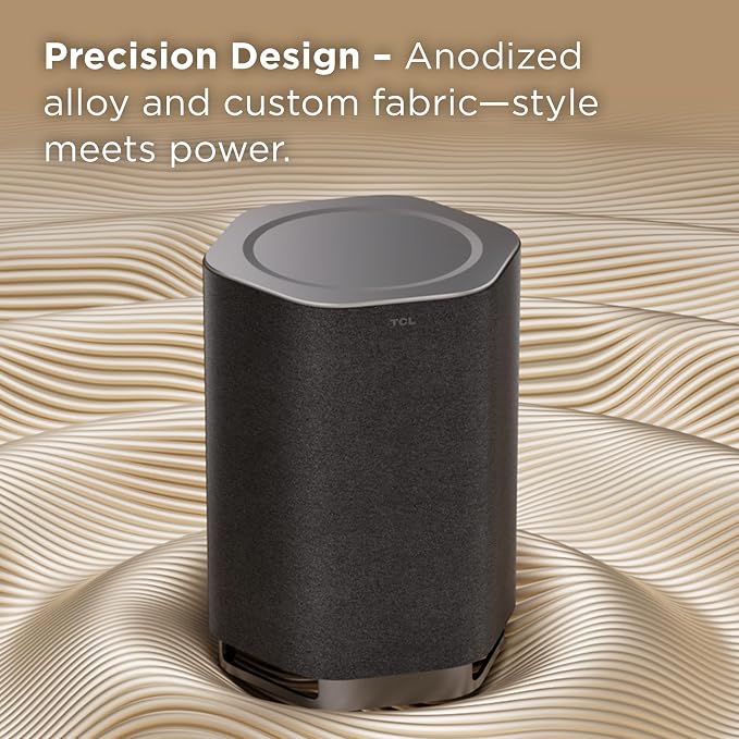 TCL Z100 Wireless Immersive 3D Home Theater Subwoofer QM6K, QM7K, QM8K, QM9K & X11L | Dolby Atmos Deep-Bass, Room-Filling Sound | Flexible Placement & Modern Design | Latest Model - Image 10
