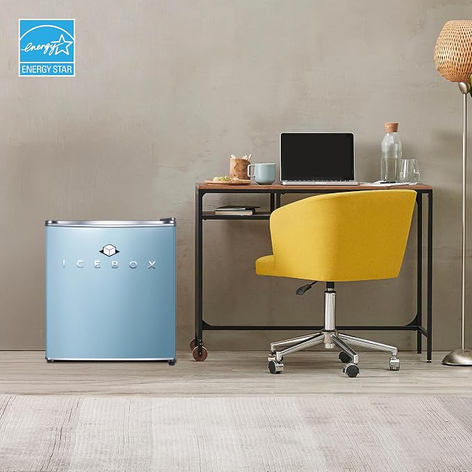 ICEBOX 1.7 Cu. Ft. Compact Refrigerator, ENERGY STAR Certified Small Refrigerator, Single Door Mini Fridge with Chiller Compartment, R600a Refrigerant, IBCR17SLT, Slate Blue - Image 7