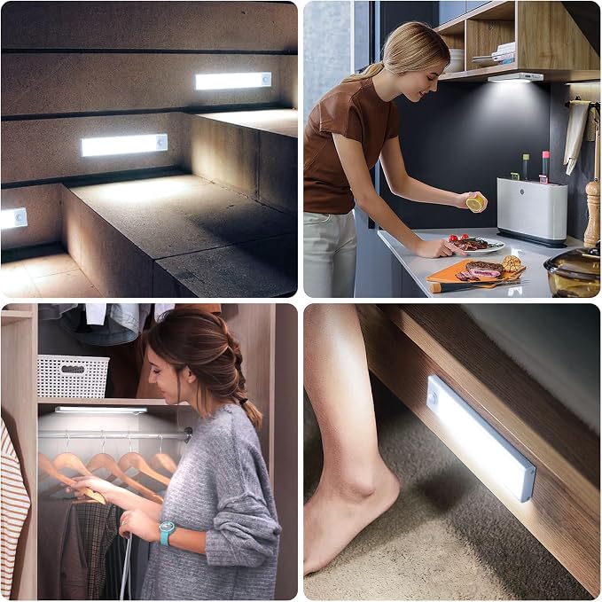 6 Pack Under Cabinet Lights Wireless, 40 LED Motion Sensor Light Indoor - Image 6