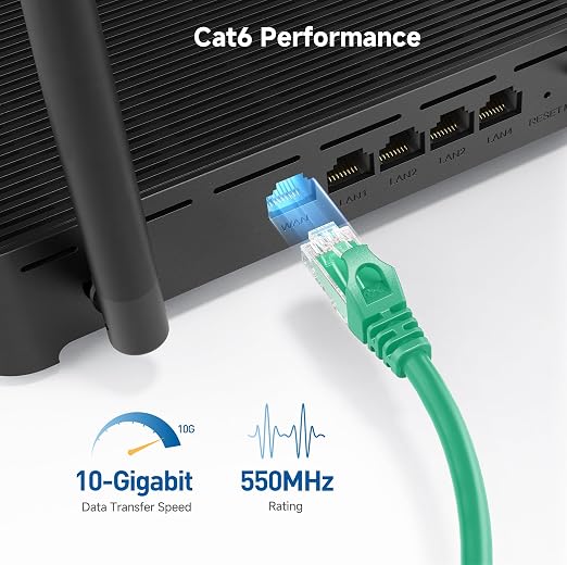 Cable Matters 10Gbps Snagless Cat 6 Ethernet Cable - 14ft - Image 3