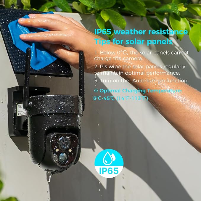 Vicohome 4QB 2K AI Solar Security Camera Wireless Outdoor, Battery Powered Cam - Image 8