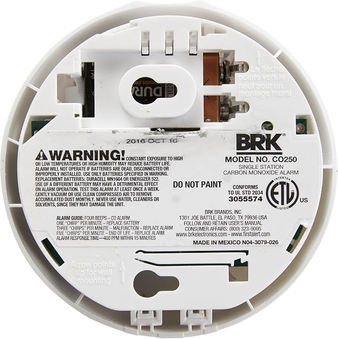FIRST ALERT CO250B Family Gard Basics Carbon Monoxide Alarm 4-Pack | Battery - Image 3