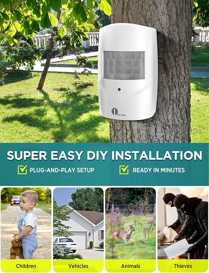 1byone Driveway Alarm, Home Security Alert System - Image 5