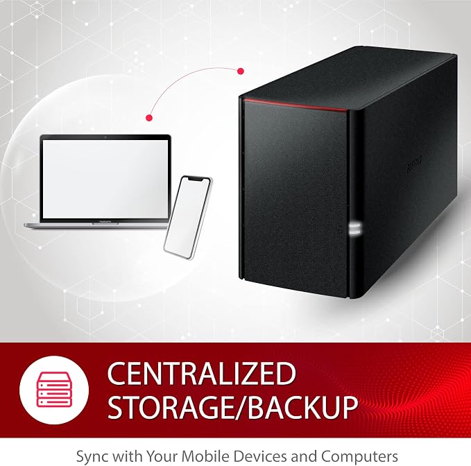 BUFFALO LinkStation SoHo 220 2-Bay Personal Cloud Office NAS 4TB - Image 5